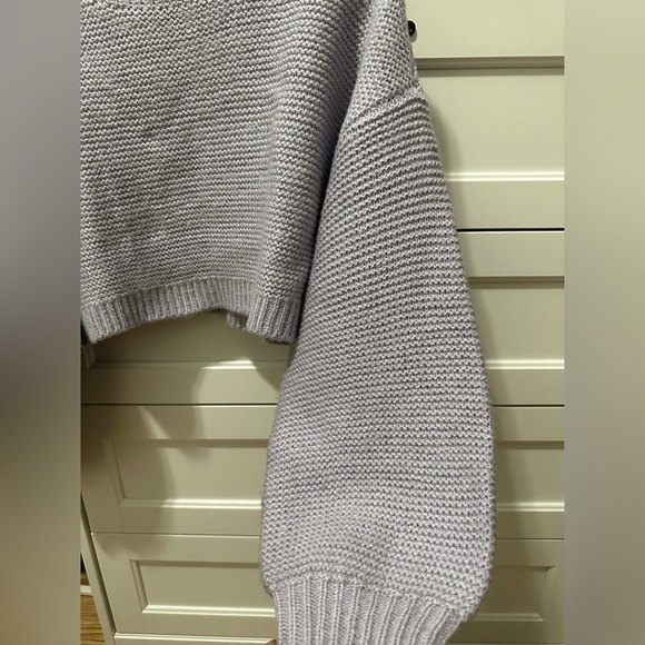 cropped wide sleeve sweater - Picture 3 of 3